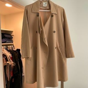 Brown flowy Trench coat